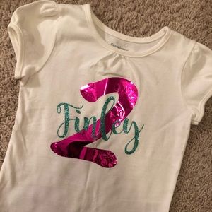 Finley 2 birthday shirt